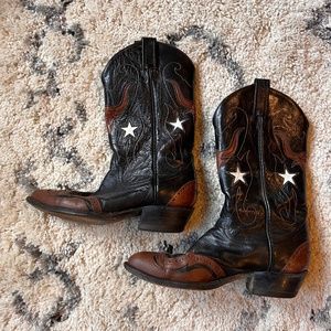 Tony Lama Cowboy Boots with Stars!